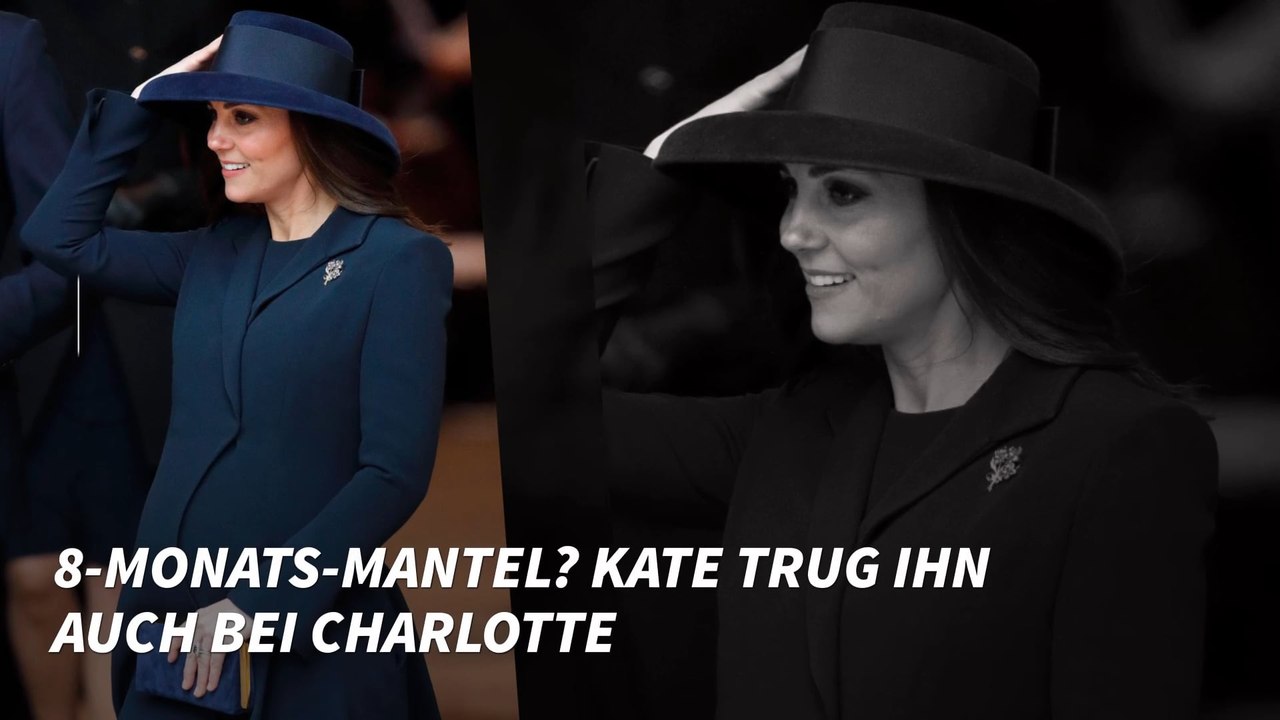 8-monats-Mantel? Herzogin Kate trug ihn auch bei Charlotte
