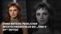 Emma Watson: Peinlicher Rechtschreibfehler bei „Time’s Up“-Tattoo