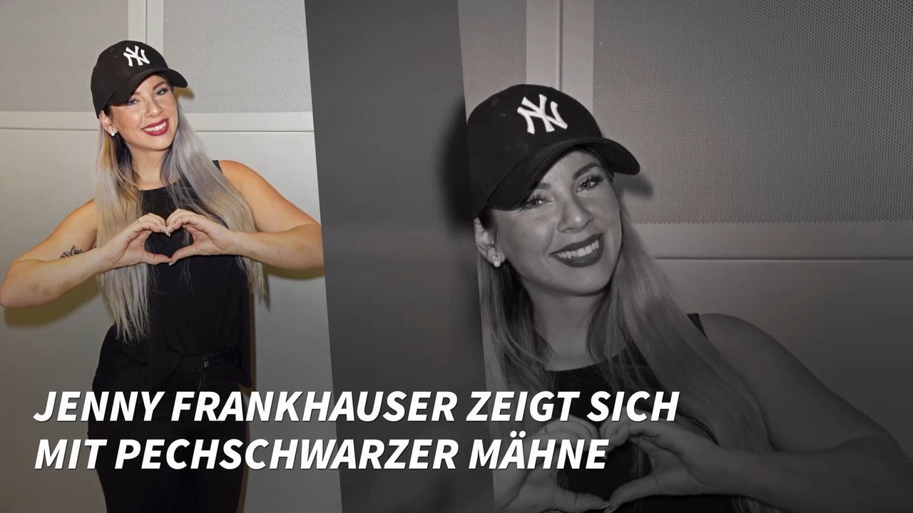 Jenny Frankhauser zeigt sich mit pechschwarzer Mähne