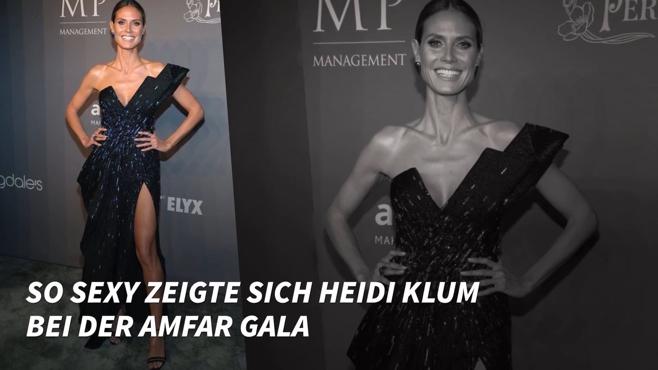 So sexy zeigte sich Heidi Klum bei der amfAR Gala