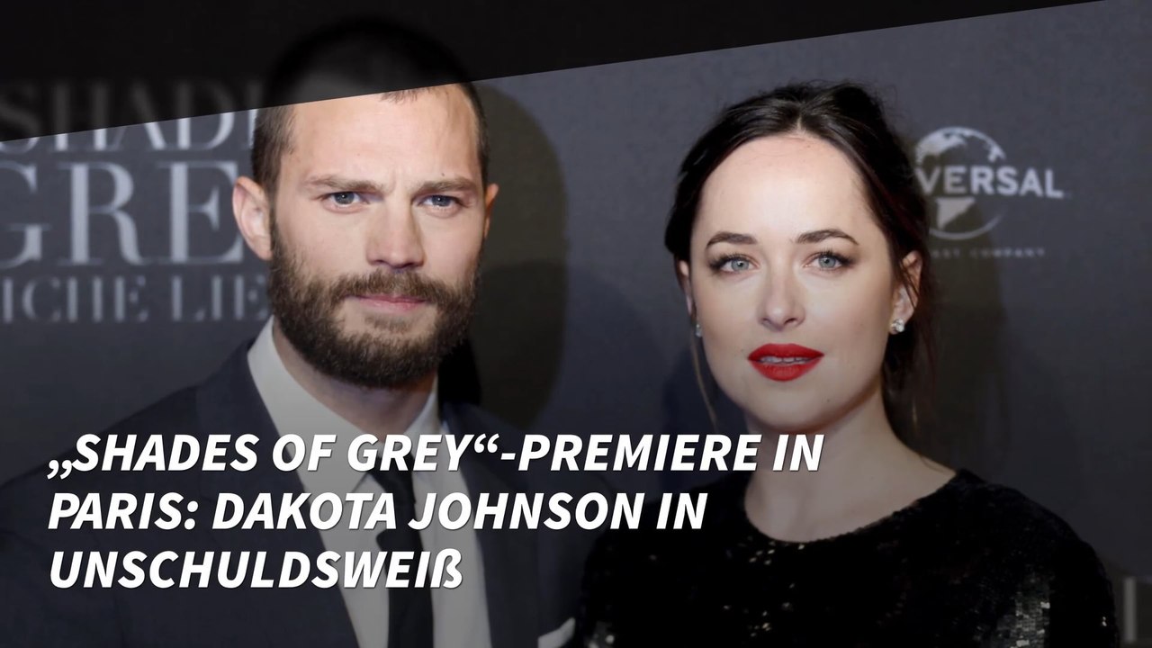 „Shades of Grey“-Premiere in Paris: Dakota Johnson in Unschuldsweiß