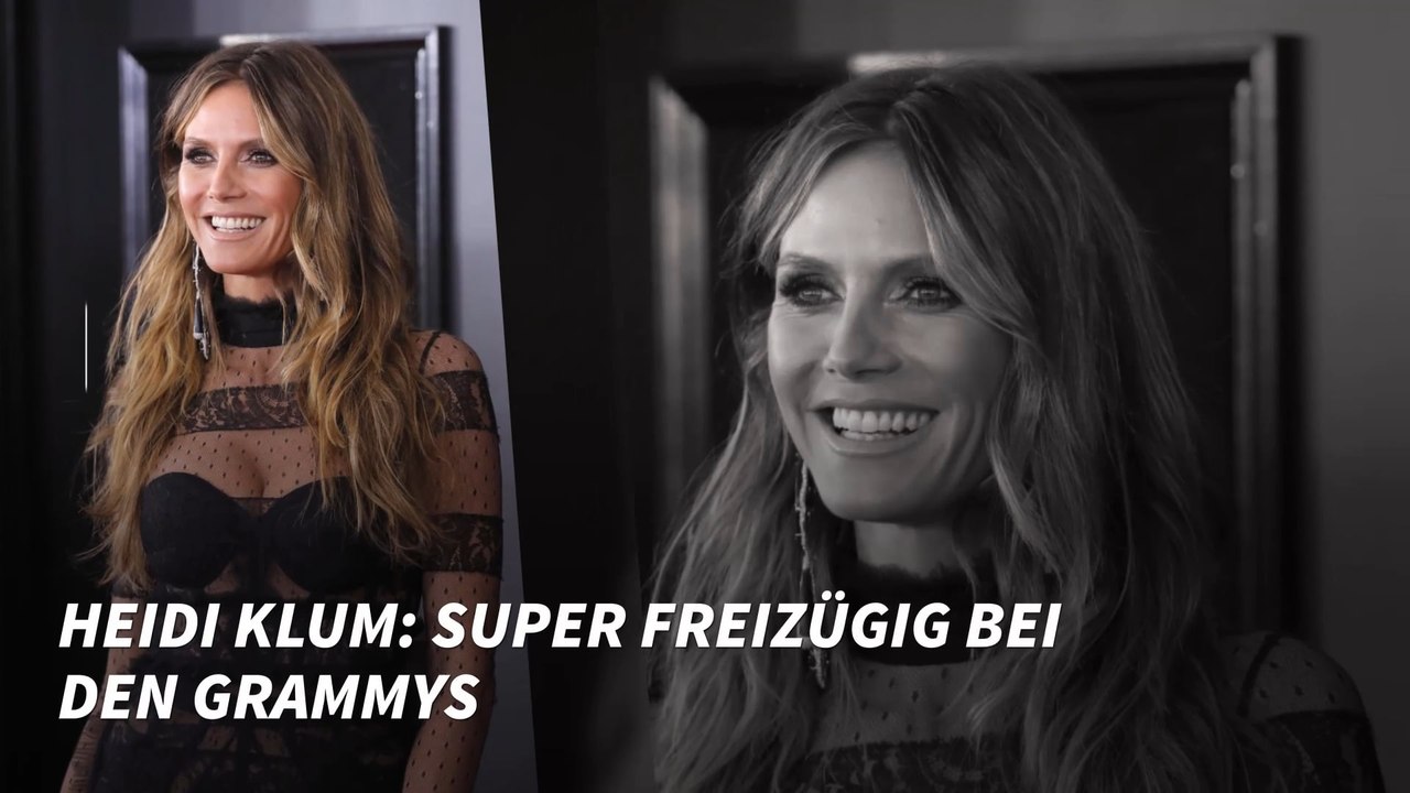 Heidi Klum: Super freizügig bei den Grammys