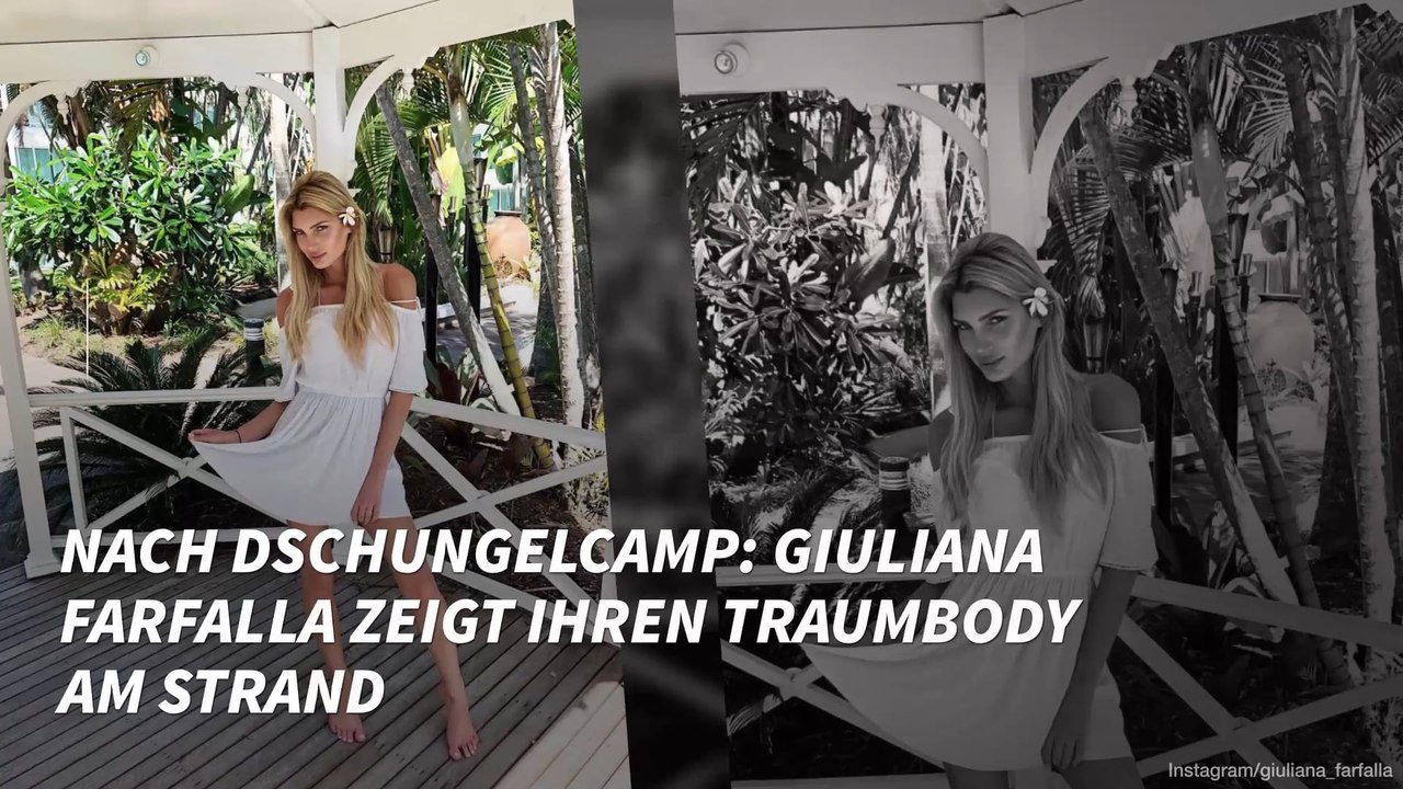 Nach Dschungelcamp: Giuliana Farfalla zeigt ihren Traumbody am Strand