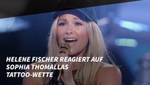 Helene Fischer reagiert auf Sophia Thomallas Tattoo-Wette