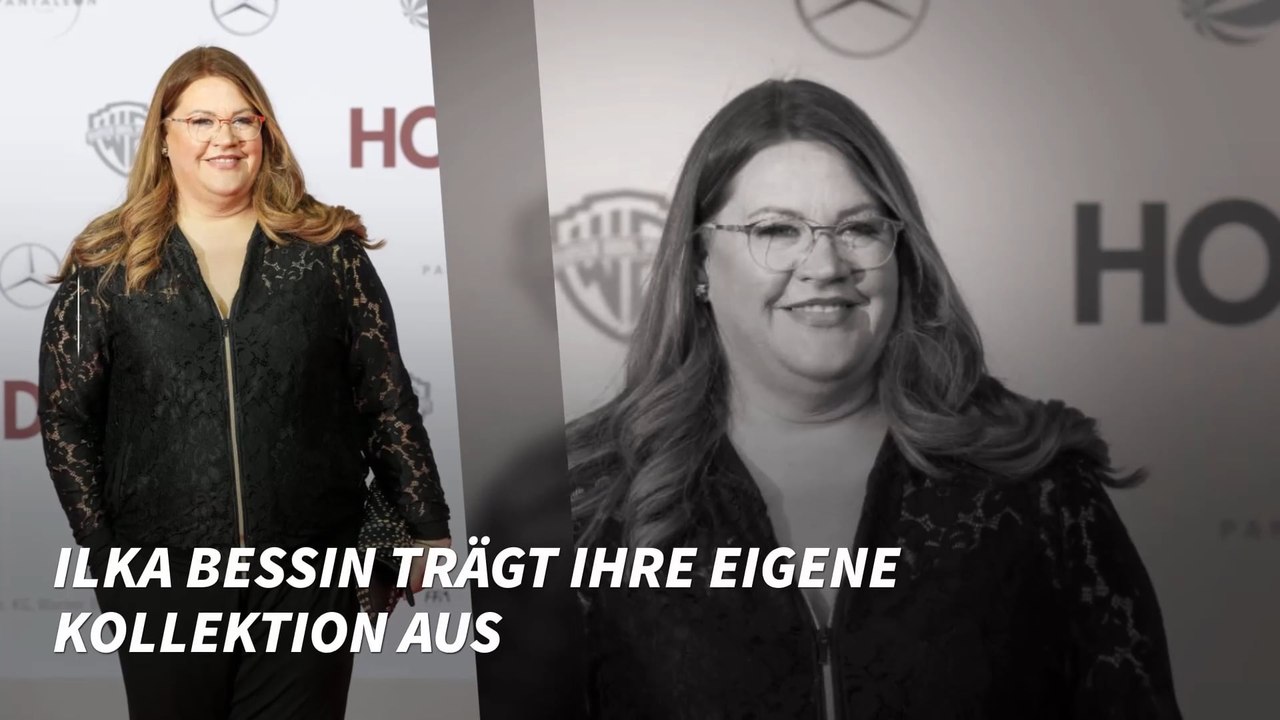 Ilka Bessin trägt ihre eigene Kollektion aus
