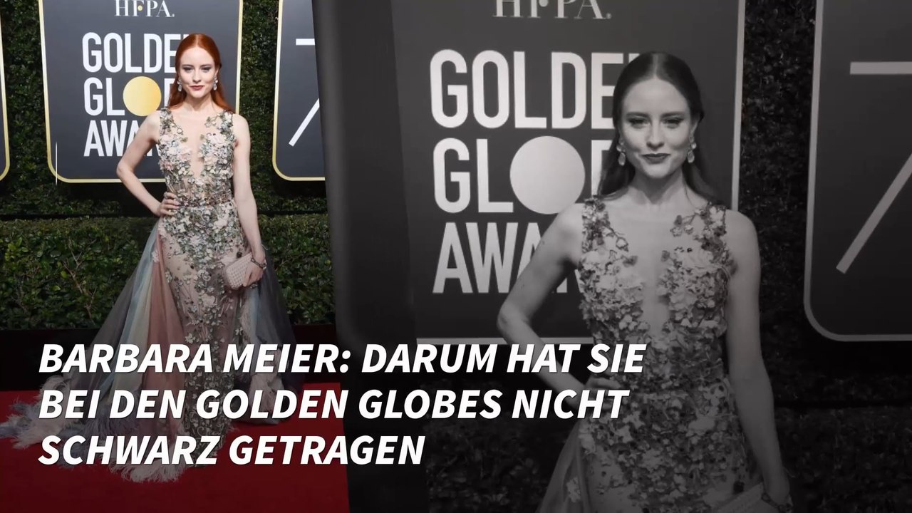 Barbara Meier: Darum hat sie bei den Golden Globes nicht Schwarz getragen
