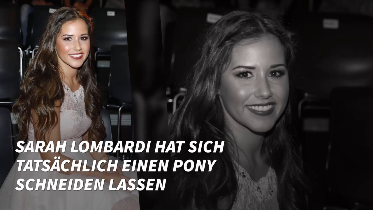 Sarah Lombardi hat sich tatsächlich einen Pony schneiden lassen