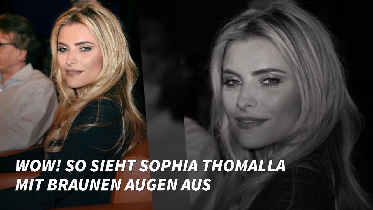 Wow! So sieht Sophia Thomalla mit braunen Augen aus