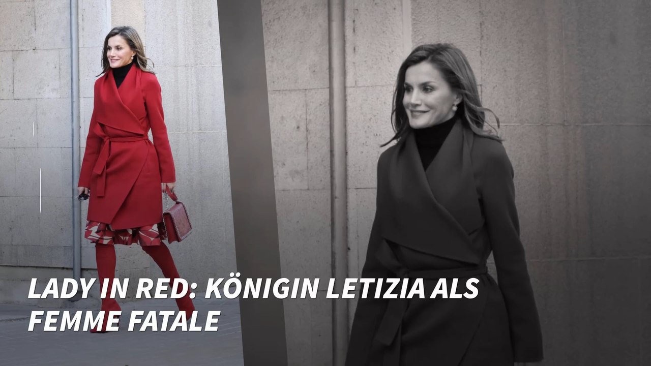 Lady in Red: Königin Letizia als Femme Fatale