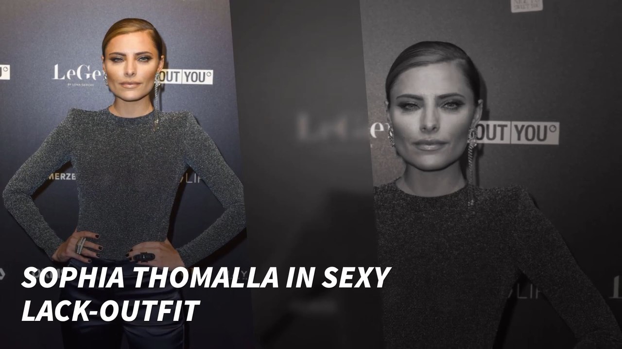 Sophia Thomalla super hot im sexy Lack-Outfit