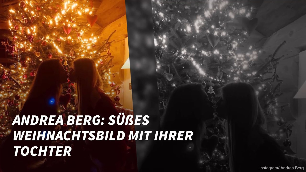 Andrea Berg: Süßes Weihnachtsbild mit ihrer Tochter