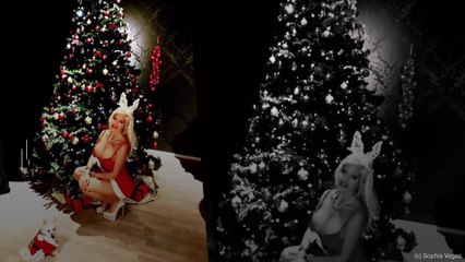 Sophia Vegas als sexy Weihnachts-Bunny