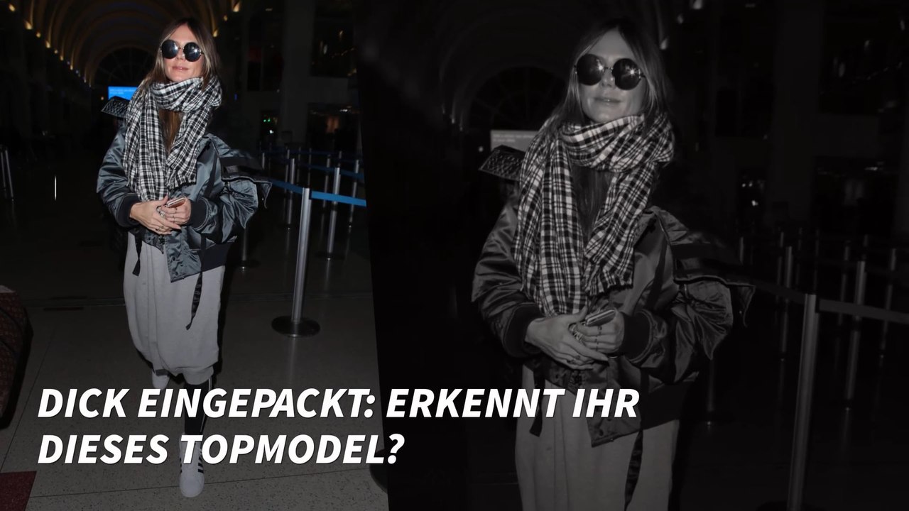 Dick eingepackt: Erkennt ihr dieses Topmodel?