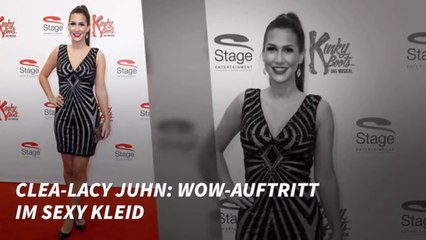 Clea-Lacy Juhn: Wow-Auftritt im sexy Kleid