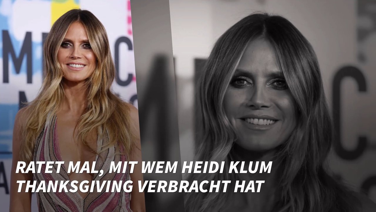 Ratet mal, mit wem Heidi Klum Thanksgiving verbracht hat