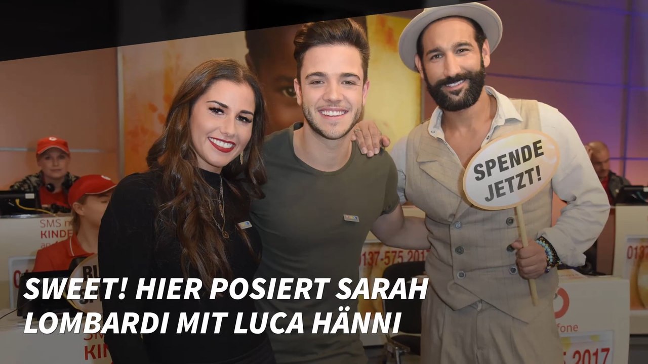 Sweet! Hier posiert Sarah Lombardi mit Luca Hänni