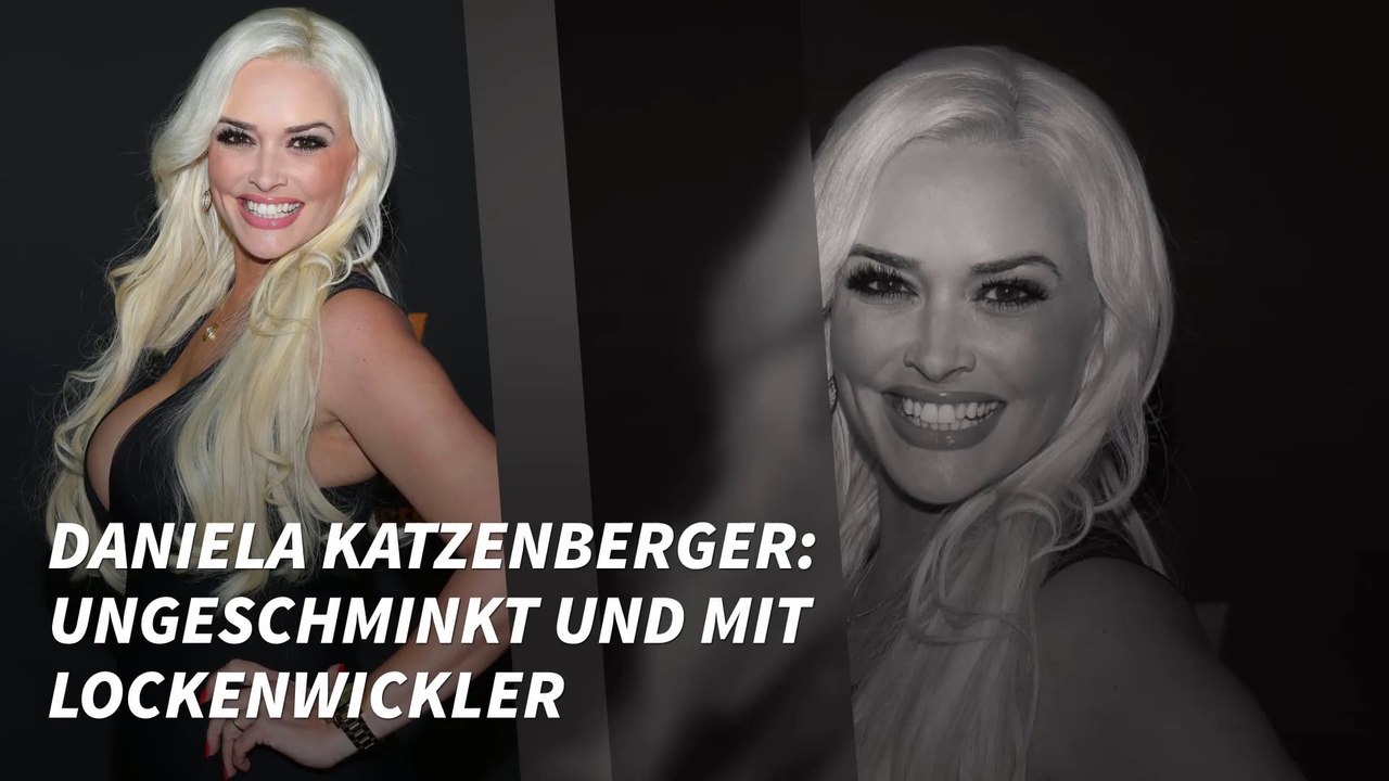 Daniela Katzenberger: Ungeschminkt und mit Lockenwicklern