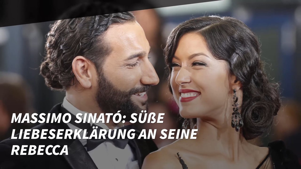 Massimo Sinató: Süße Liebeserklärung an seine Rebecca
