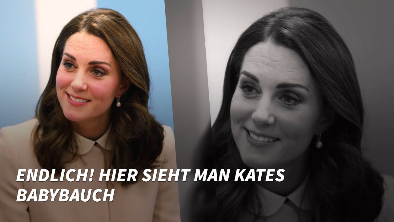 Endlich! Hier sieht man Kates Babybauch