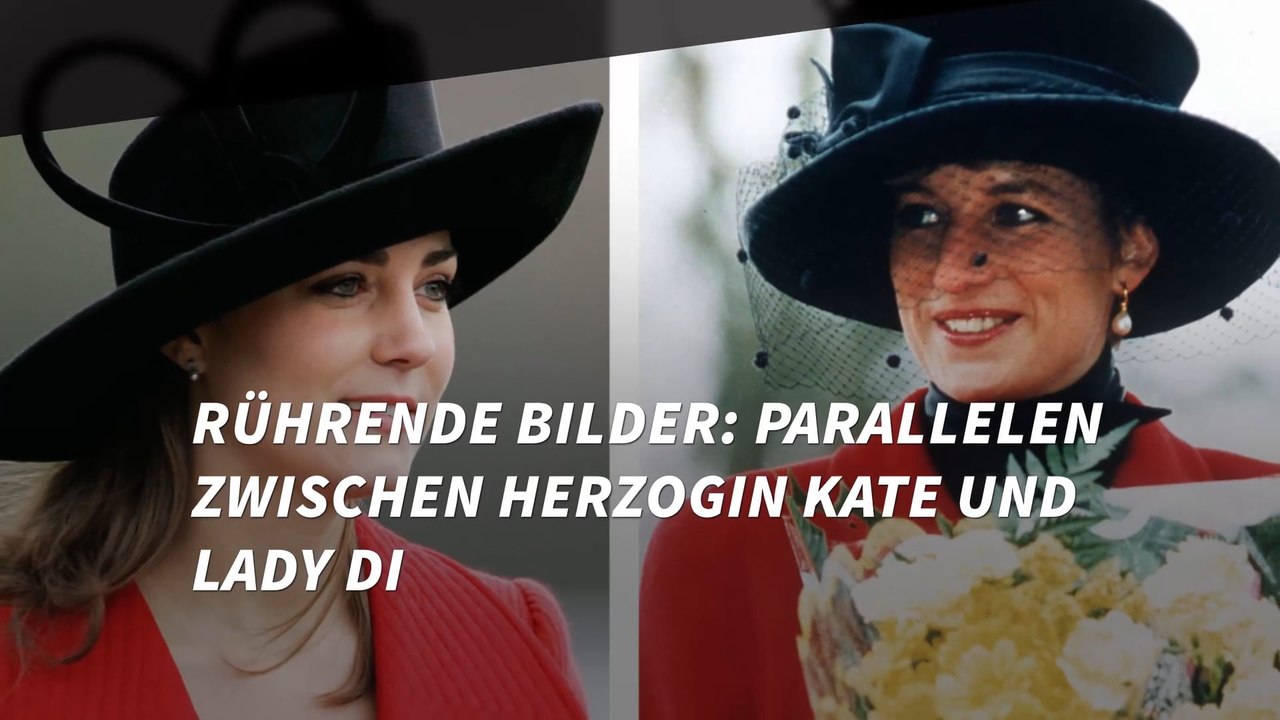 Rührende Bilder: Parallelen zwischen Herzogin Kate und Lady Di (†36)