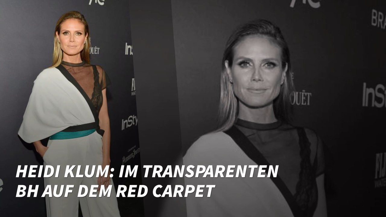 Heidi Klum: Im transparenten BH auf dem Red Carpet