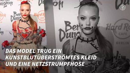 Cheyenne Ochsenknecht im gruseligen Halloween-Kostüm