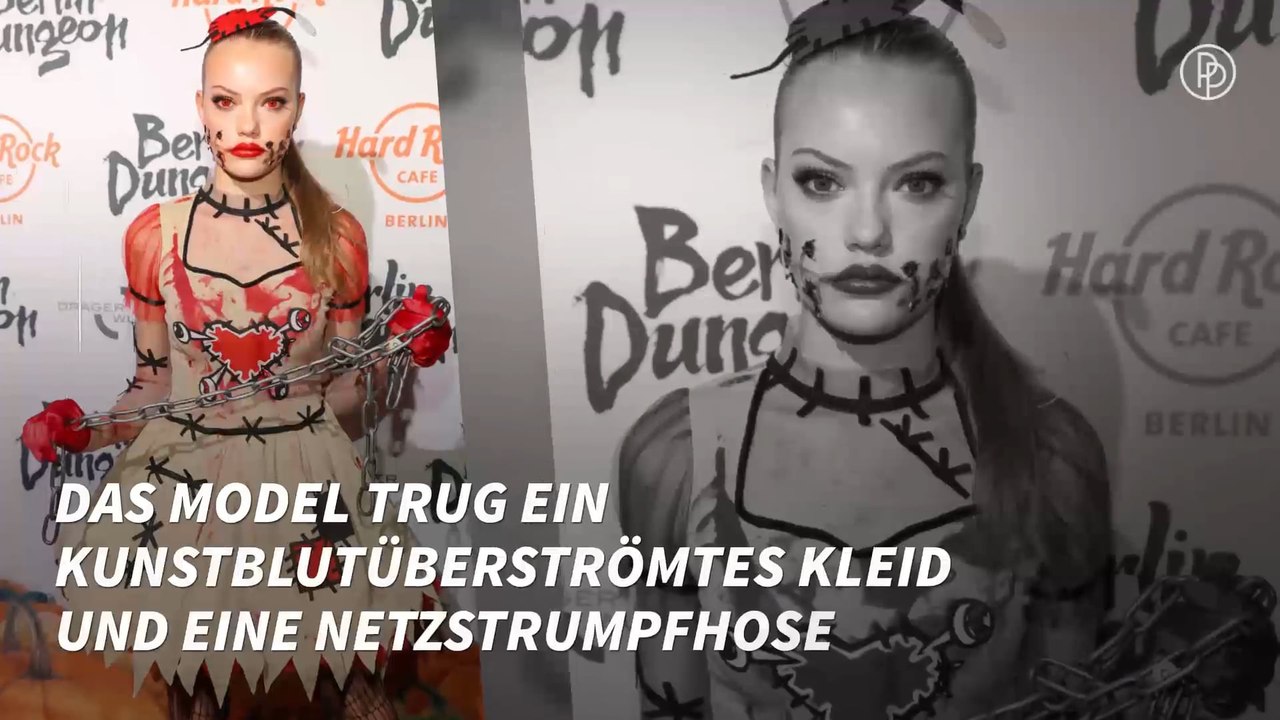 Cheyenne Ochsenknecht im gruseligen Halloween-Kostüm