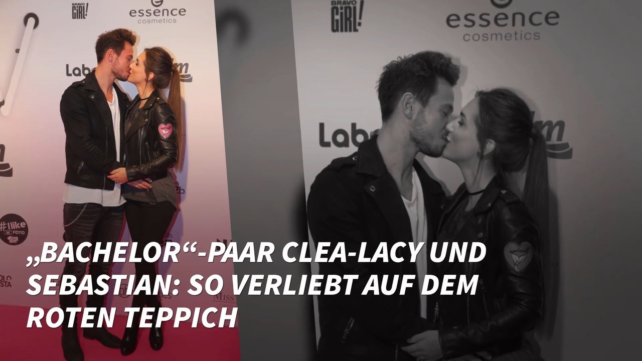 „Bachelor“-Paar Clea-Lacy und Sebastian: So verliebt auf dem roten Teppich