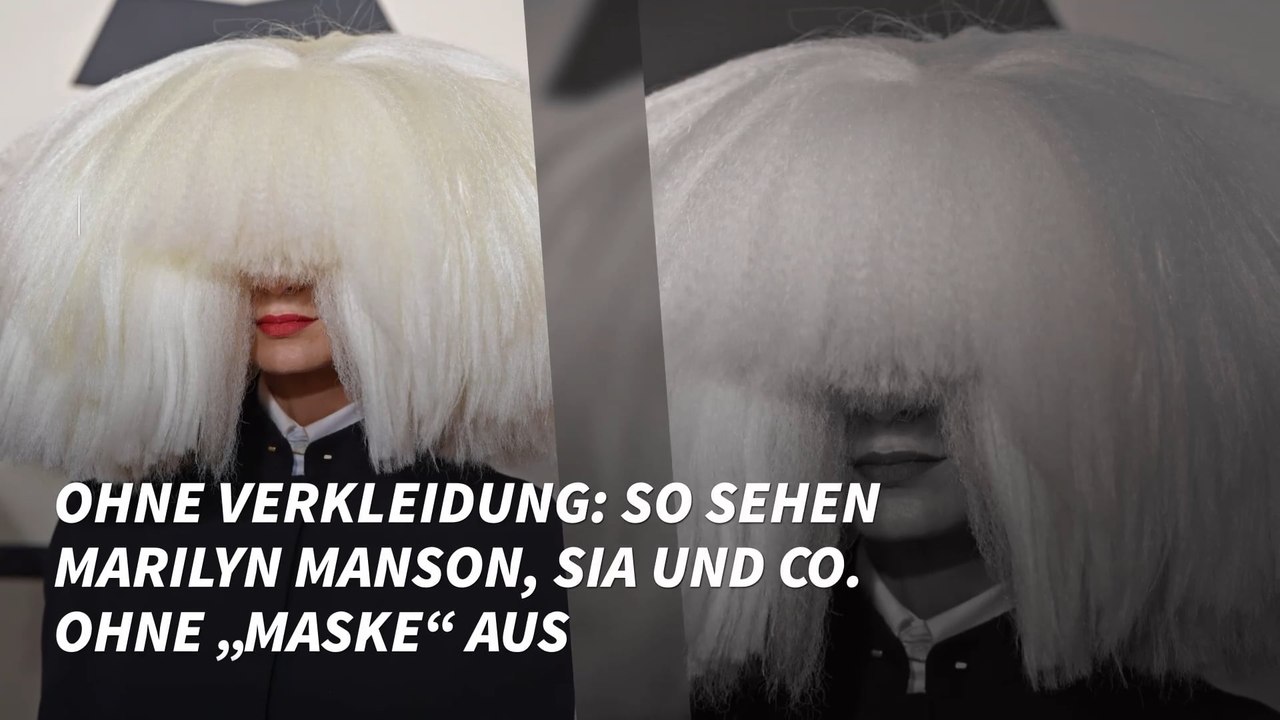 Ohne Verkleidung: So sehen Marilyn Manson, Sia und Co. ohne „Maske“ aus