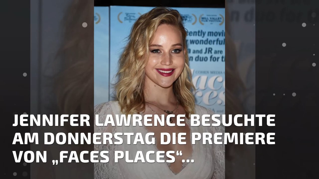 Jennifer Lawrence in Hochzeitskleid auf Red-Carpet
