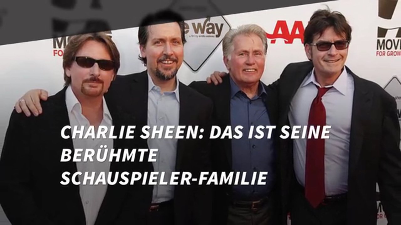 Charlie Sheen: Das ist seine berühmte Schauspieler-Familie