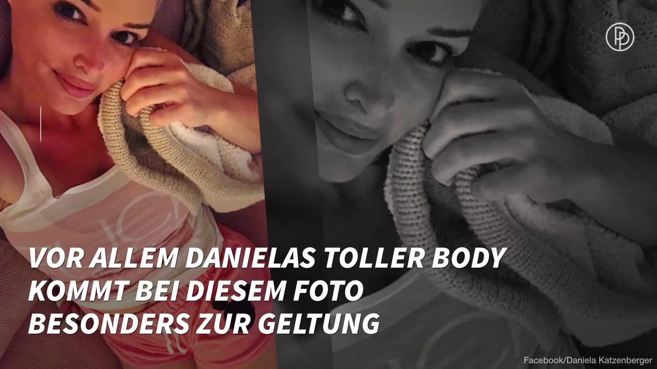 Daniela Katzenberger zeigt ihre schlanke Figur im knappen Pyjama