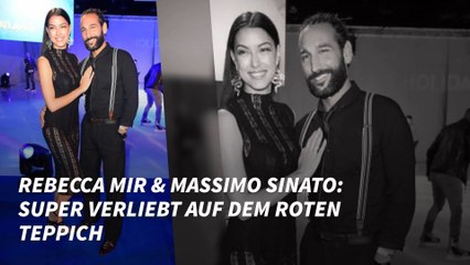 Rebecca Mir & Massimo Sinato: Super verliebt auf dem roten Teppich