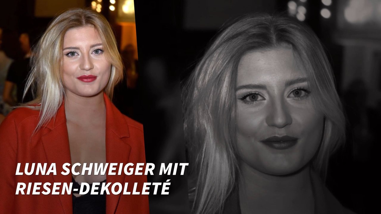Luna Schweiger mit Riesen-Dekolleté