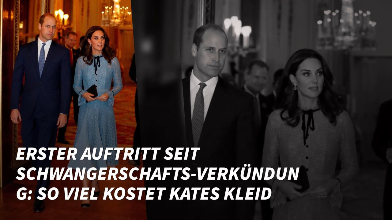 Erster Auftritt seit Schwangerschafts-Verkündung: So viel kostet Kates Kleid