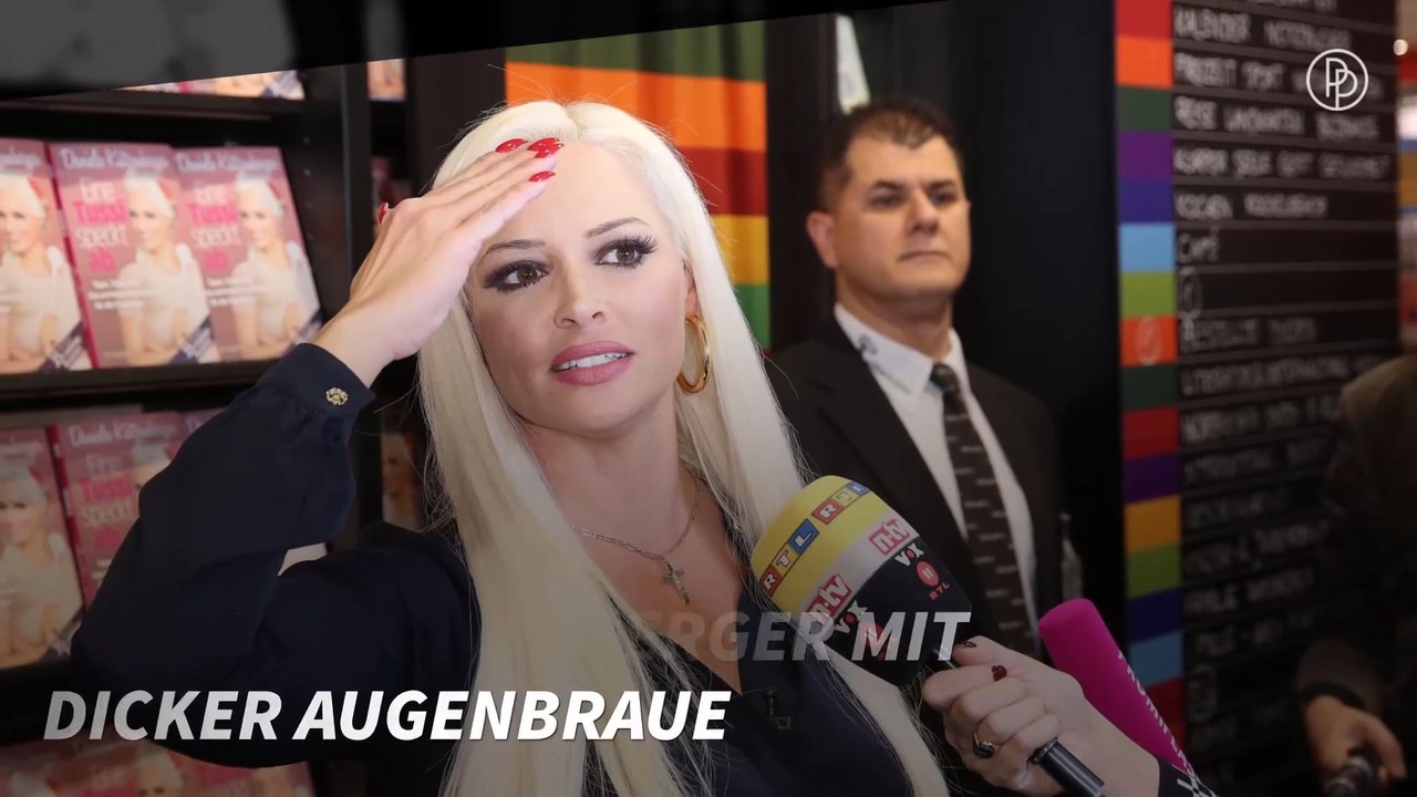 Was ist da los? Daniela Katzenberger mit dicker Augenbraue