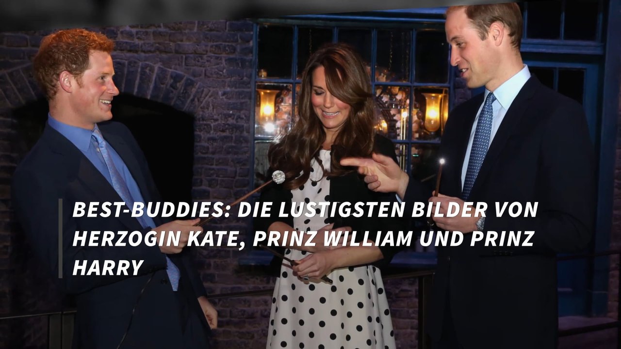 Best-Buddies: Die lustigsten Bilder von Herzogin Kate, Prinz William und Prinz Harry