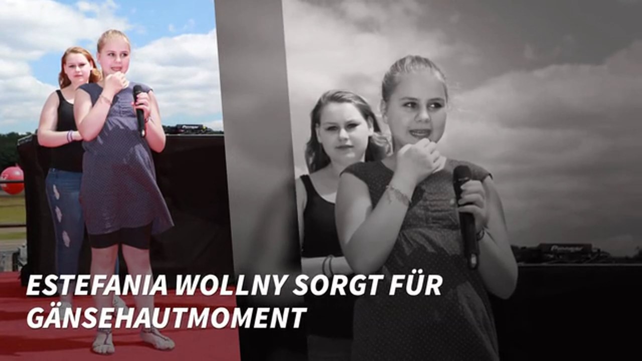 Gesangstalent: Estefania Wollny sorgt für Gänsehautmoment