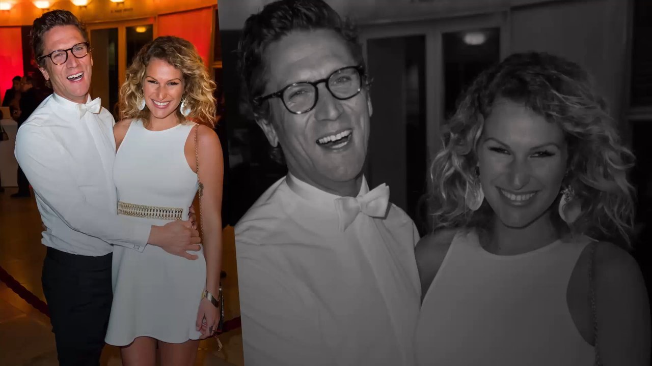 Janni Hönscheid am Geburtstag mit Baby auf dem Surfbrett