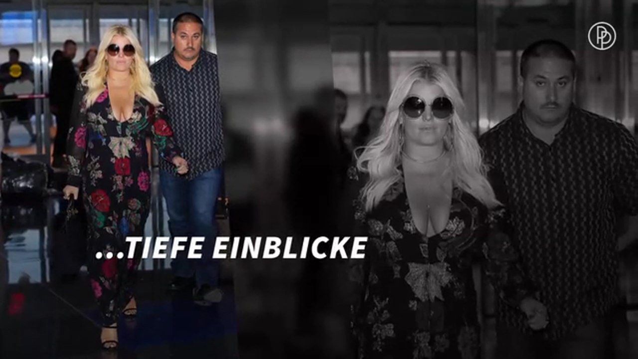 Jessica Simpson mit Mega-Dekolleté in New York