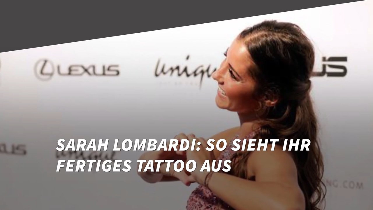 Sarah Lombardi: So sieht ihr fertiges Tattoo aus