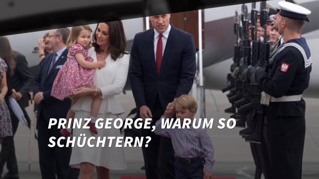 Prinz George, warum so schüchtern?