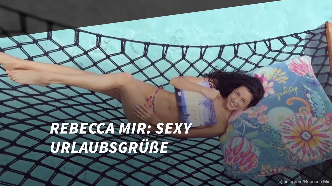 Rebecca Mir: Sexy Urlaubsgrüße - so zeigt sie sich nur selten