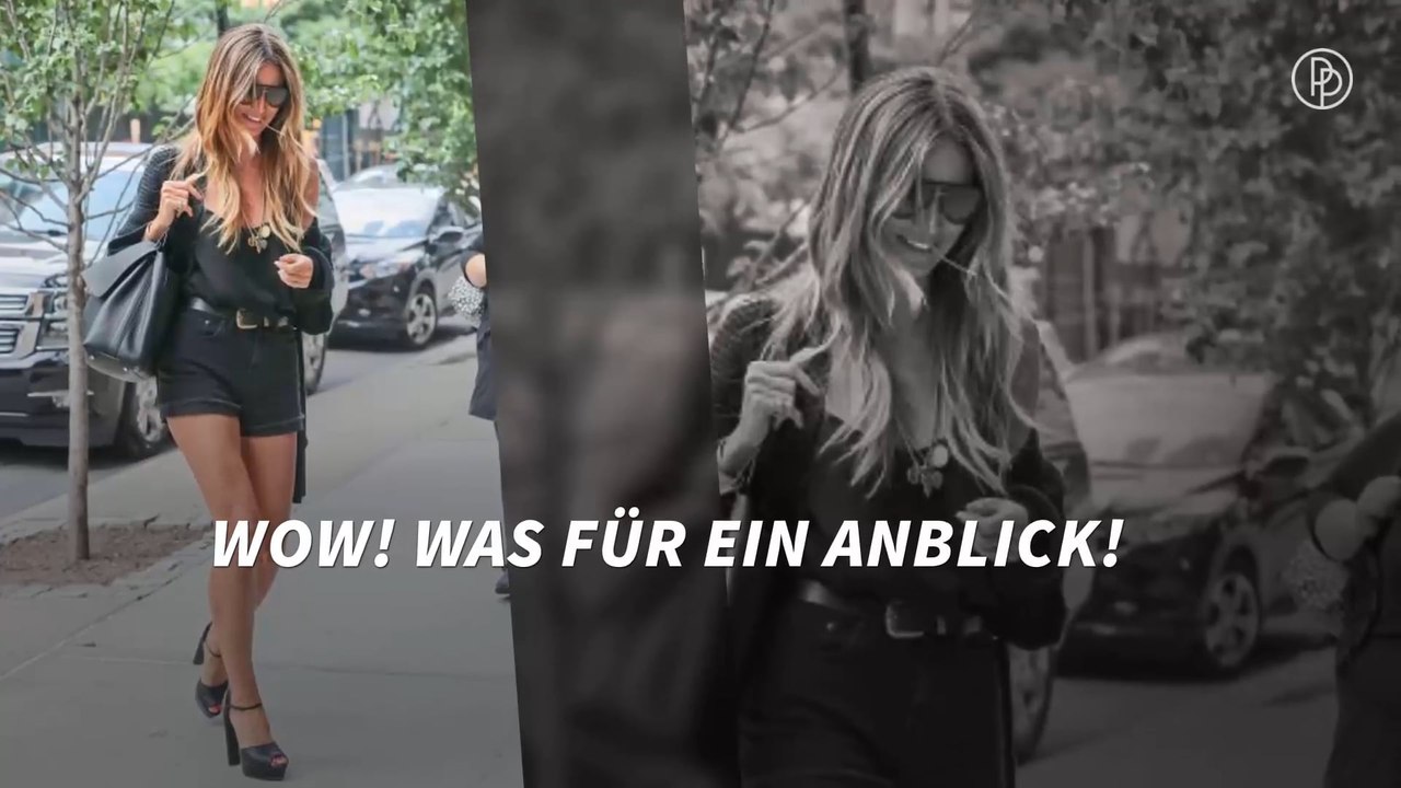 Heidi Klum zeigt ihre durchtrainierten Beine