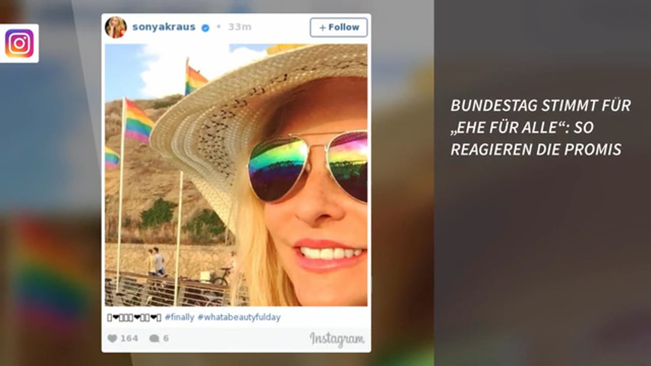 Bundestag stimmt für „Ehe für alle“: So reagieren die Promis