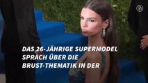 Emily Ratajkowski reichen die Diskussionen über ihre Oberweite