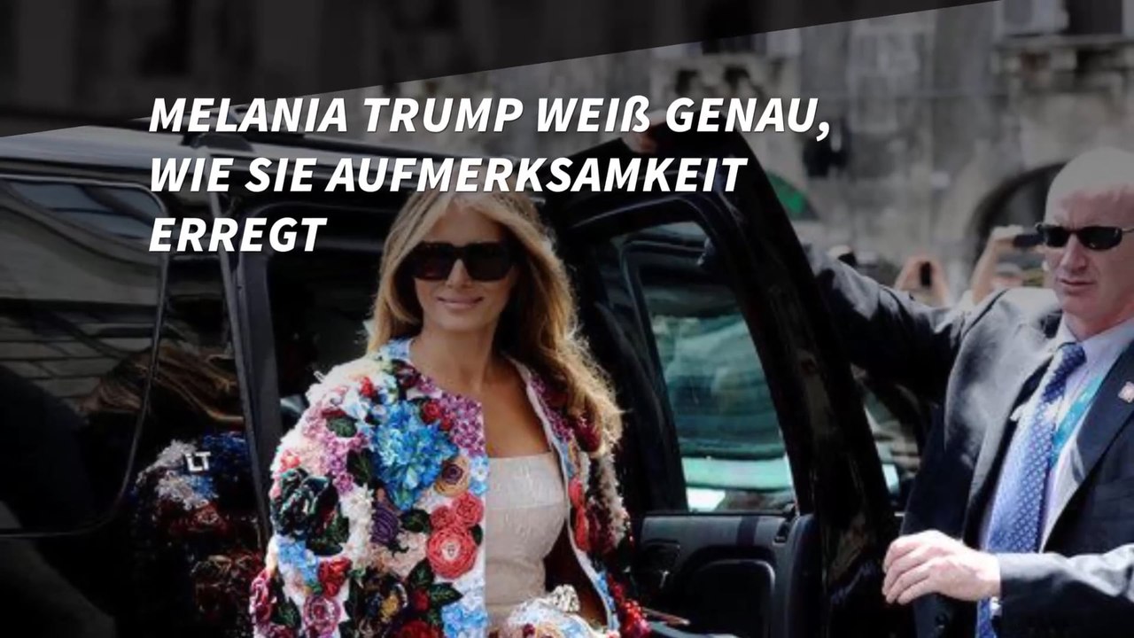 Melania Trump: Sie trägt eine Jacke für 51.000 Dollar