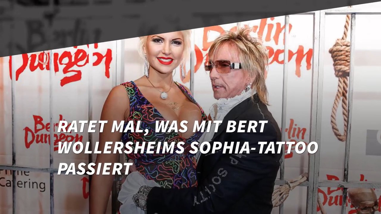 Ratet mal, was mit Bert Wollersheims Sophia-Tattoo passiert