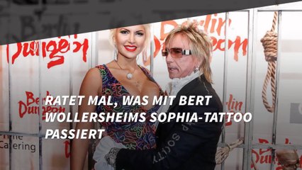 Ratet mal, was mit Bert Wollersheims Sophia-Tattoo passiert