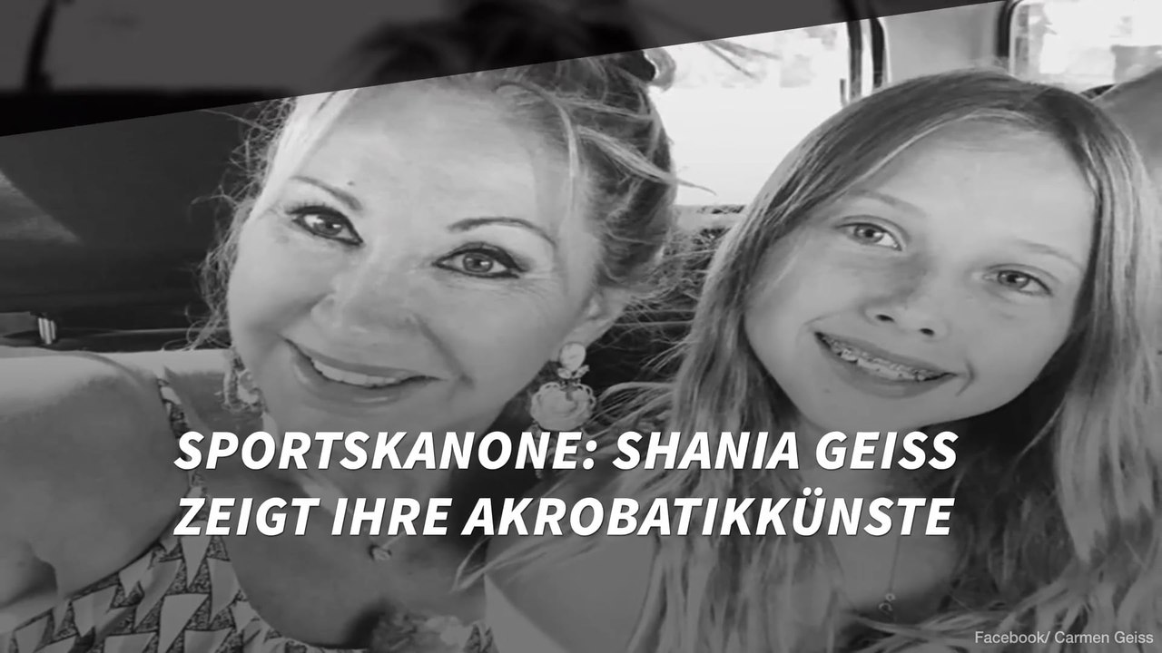Sportskanone: Shania Geiss zeigt ihre Akrobatikkünste
